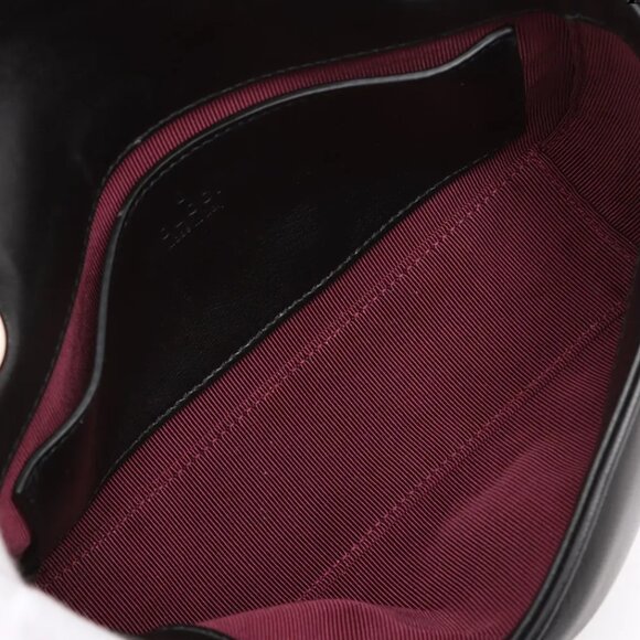 COA INCLUDED - Gucci GG Marmont Leather Chain Shoulder Bag Black 837280 - Picture 7 of 10